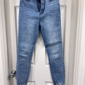 Cello Blue Ankle Cropped Jeans